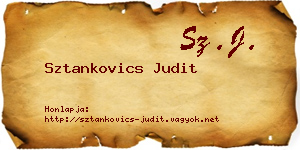 Sztankovics Judit névjegykártya